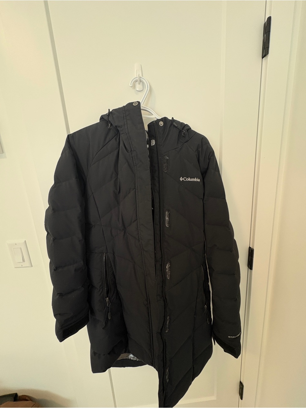 Columbia Black Hooded Parka